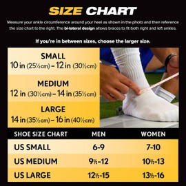 Ultra High-5® Ankle Brace to Help Reinforce and Recover from Ankle Instability and Reoccurring Joint Pain, Fits Left or Right Ankle - Black/Small