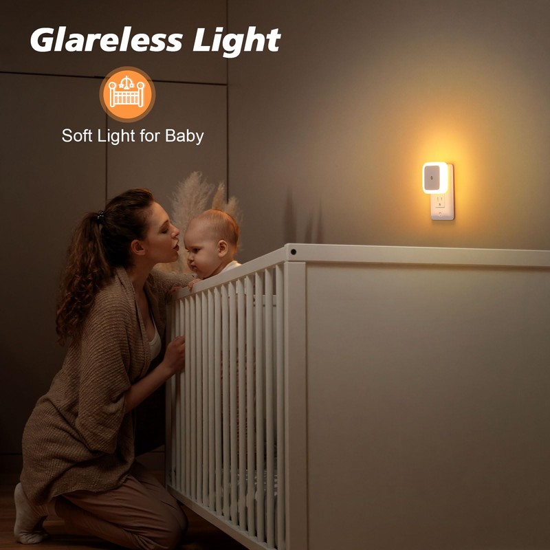Sujeet Night Light, Night Lights Plug into Wall 4-Pack, Nightlight