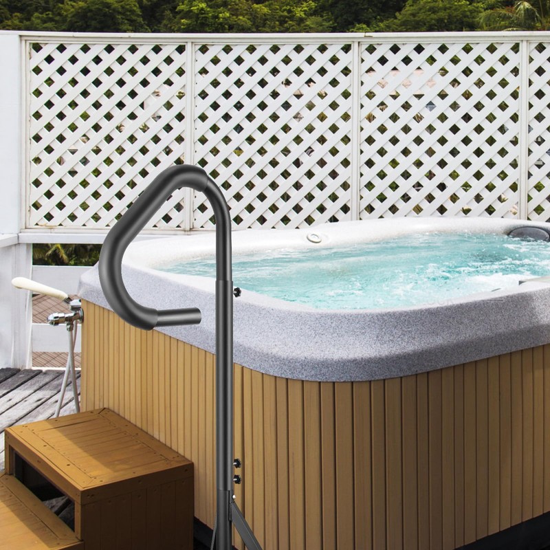 VEVOR Hot Tub Handrail, 360 Rotatable Spa Side Handrail with