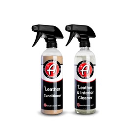 Adam's Polishes Leather Care Kit - Leather Cleaner & Conditioner Car Cleaning Supplies | UV Protection for Interior Accessories Steering Wheel Seat Dash Vinyl Shoe Polish Jacket