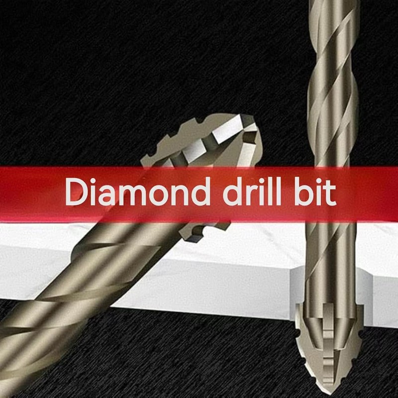 12pcs-New Four-Flute Sawtooth Eccentric Drill Bit, Multifunction Drill Bit Set,High
