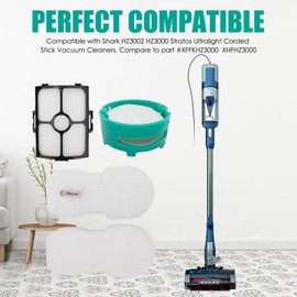 MZY LLC HZ3002 Replacement Filters and Odor Neutralizer Cartridge for Shark HZ3002 HZ3000 Stratos Ultralight Corded Stick Vacuum Cleaner