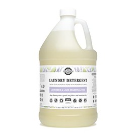 Rustic Strength Laundry Detergent, Concentrated Natural Hypoallergenic Formula, Gentle on Skin, up to 256 Loads (Lavender Lime)