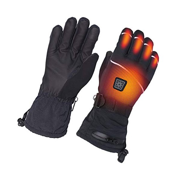 sticro Heated Gloves for Men and Women, Rechargeable Battery, Electric Hands Warmer for Motorcycle, Ski, Hunting, Outdoor Work in Cold Winter, Waterproof, Windproof, Touchscreen Enabled