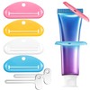 EVOULTES 6 PCS Toothpaste Squeezer, 2 Metal Tube Roller Squeezer