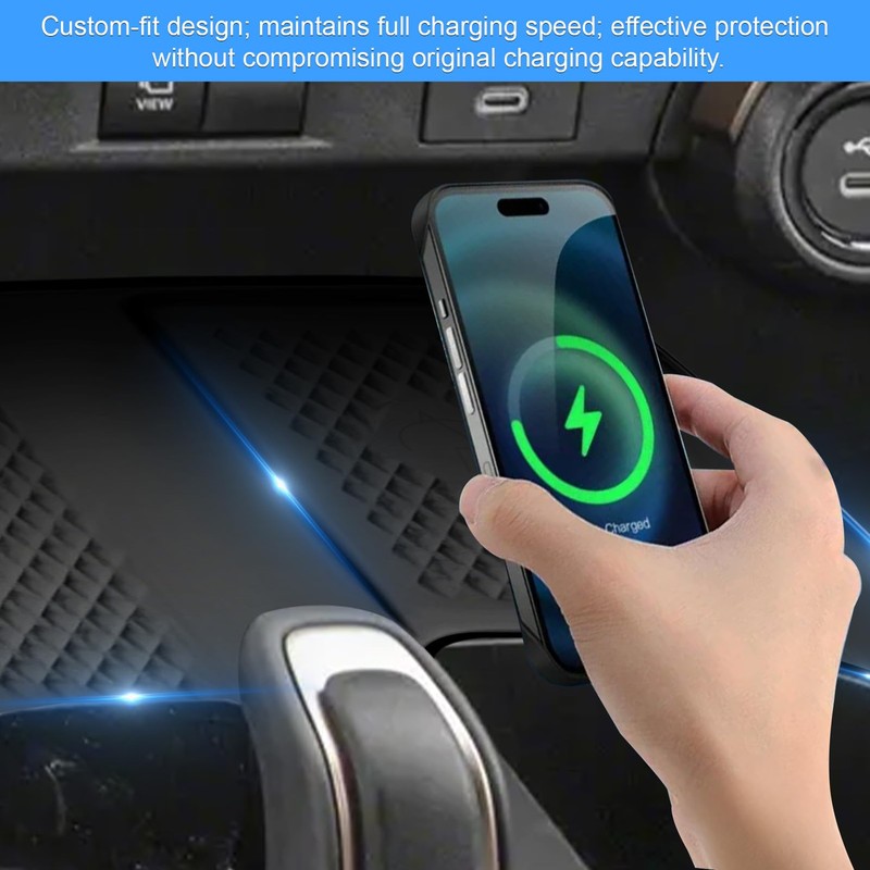 Wireless Charging Anti-Slip Mat Compatible with Toyota Grand Highlander Accessories