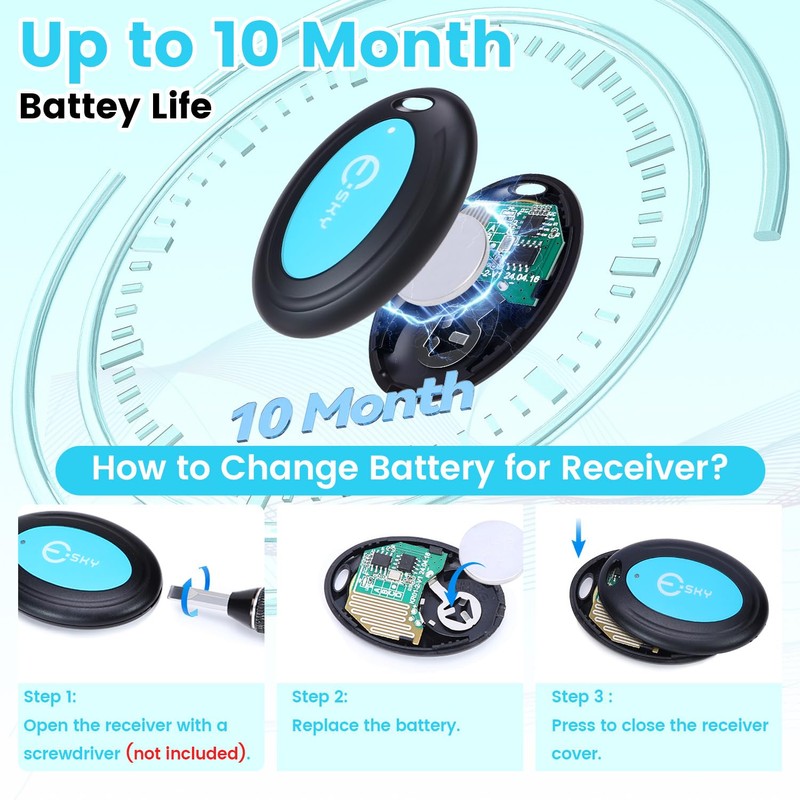 Esky Key Finder Locator with Sound, 80dB Item Trackers with