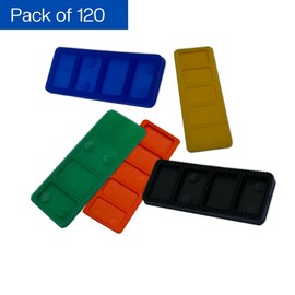 Glazing Supplies Direct | Polypropylene Wedge Packers, for Leveling - Plastic Shims and Packers, Mixed Bag Perfect for Windows, Doors, Flooring, and Construction (28mm - Mixed Bag, 120, Count)