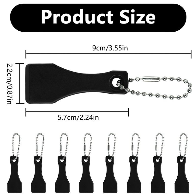 30 Pcs Black Lotto Scratcher Tool Plastic Scratch Ticket Scratcher