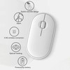 Wireless Mouse White 2.4G BT Mode Ultra Slim Silent Optical