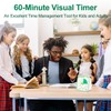 Yunbaoit Visual Timer with Night Light, 60-Minute Countdown Timer for