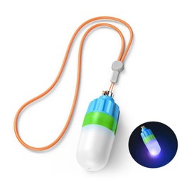 DIVJINGHAO Signal Light IPX8 Waterproof Diving Safety Light for Scuba Diving and Night Time Visibility Submersible Beacon Mini Tank Marker with Constant and Flashing Modes (Blue)