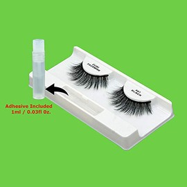ZURI Fauxmink False Eyelashes | XD/8D X-Dimensional Natural False Lashes | False Eyelashes Natural Look | Thick Eyelashes With Lash Applicator | Natural Eyelashes with Glue | Mink Eyelashes Style #987
