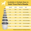 AASPIRE PETS Stainless Steel 9 Qt Round Dog Pail with