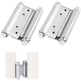 Roberee 2Pcs 3'' Inch Stainless Steel Double Action Spring Hinge for Freegate, Bar Counter Doors