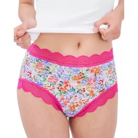 Stripe & Stare Splatter Knicker Box 4 Pc Knicker Panty Set Multi Small NWT