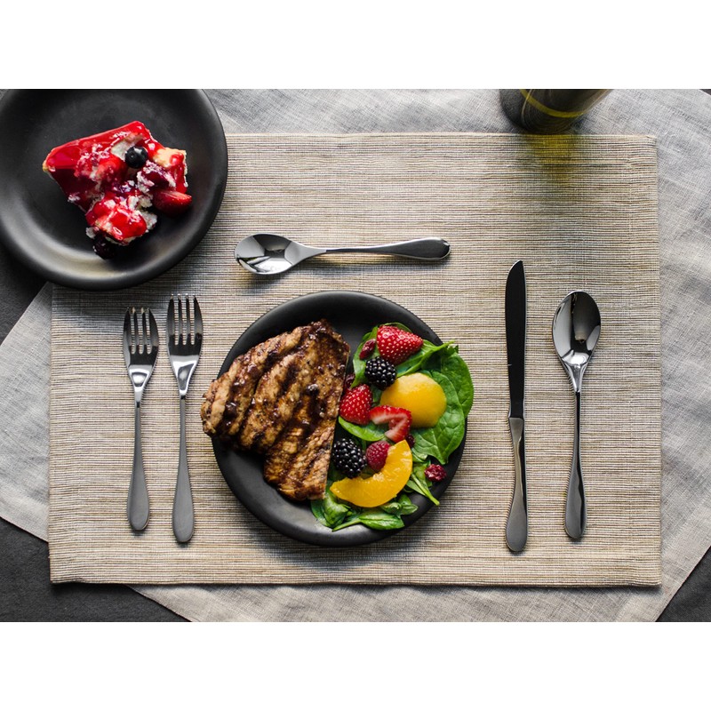 Knork Original Cutlery Utensils Flatware Set, 20 Piece, Gloss Silver