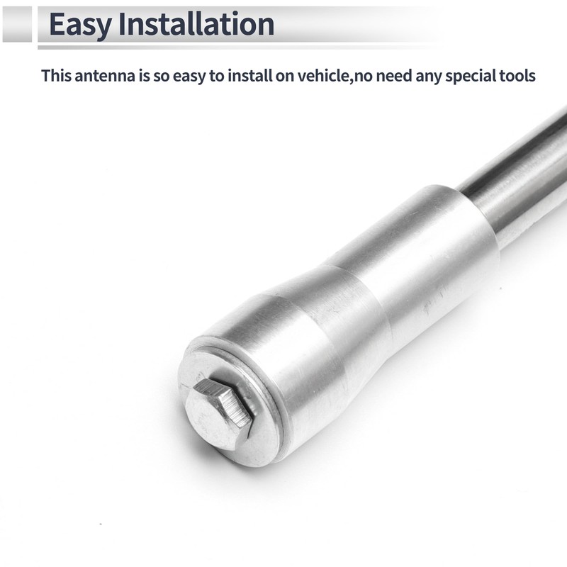 RATCHROLL 1 Set Universal Clipped Dummy Antenna Mount 12.6" Aerial