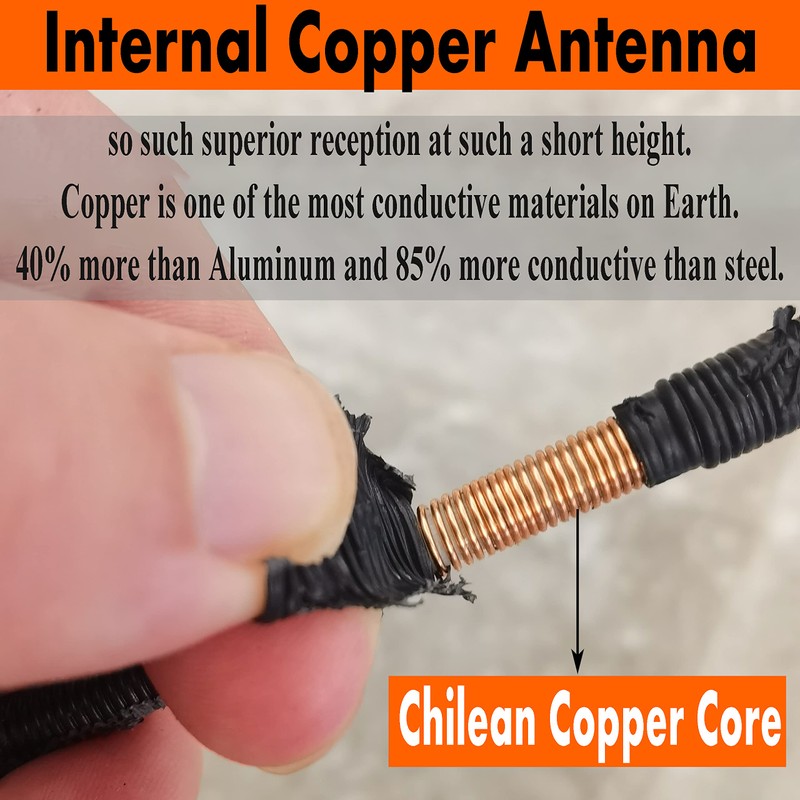 6 3/4 Inch Short Antenna for Nissan Frontier (2005-2019), Nissan