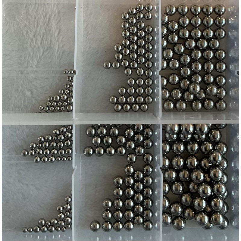GOLIATH INDUSTRIAL TOOL 430pc Stainless steel Chrome Ball Assortment Set