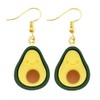 Resin Avocado Drop Earrings, Resin, resin