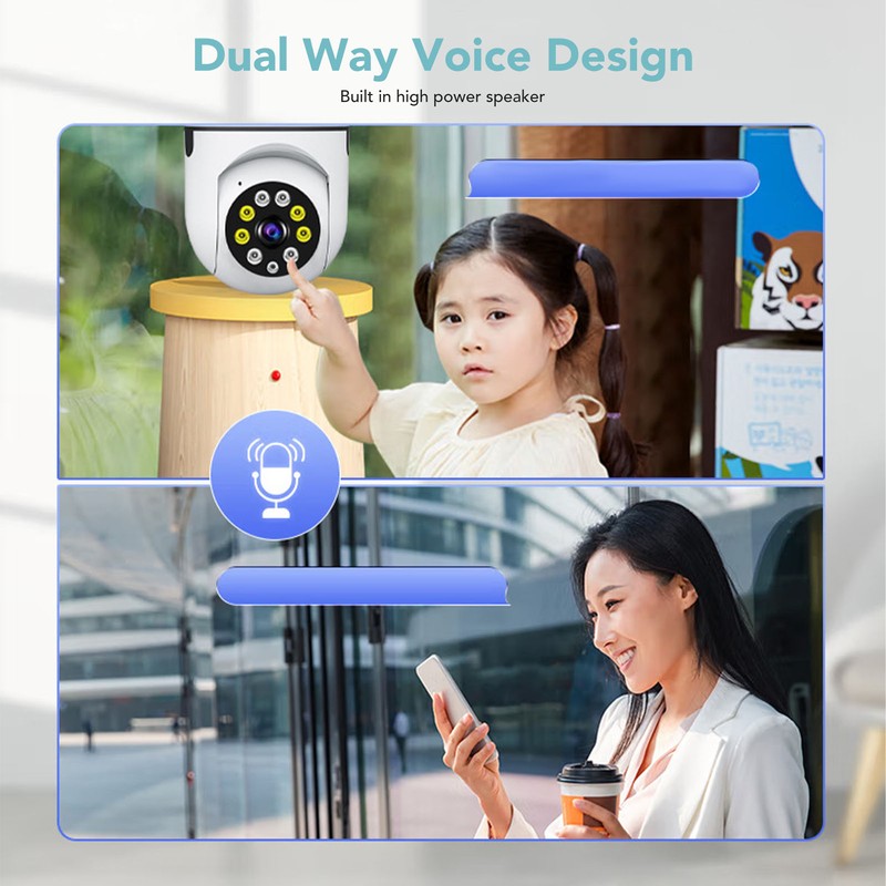 WiFi Smart Camera 2MP HD Wireless Camera Rotatable Angle Dual