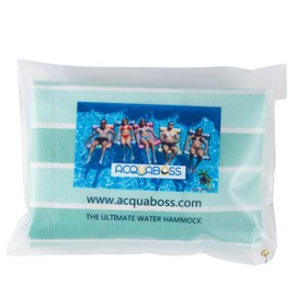 ACQUABOSS Water Hammock Green - Inflatable Swimming Pool & Beach Lounger, Lounge Chair Raft, Drifter, Saddle Float, Floating Bed & Floaties, Summer Fun, Rest & Vacation, Toy, Pool Fun,