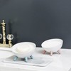 Round UFO sponge big size soap dish soap dish Gray 4ea