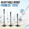 Hikeen Baseball Batting Tee,Height Adjustable 25-51 inches for Kids and