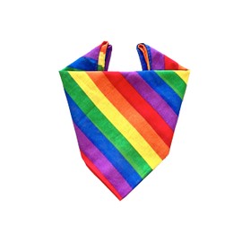 Bandana 100% Cotton 3/5/10 Set for Women Men Children Unisex Plain and/or Paisley Pattern Code A644, rainbow