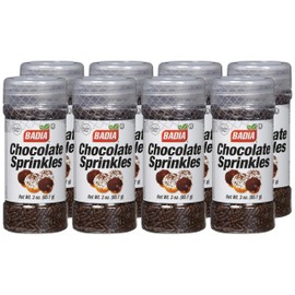 Badia Chocolate Sprinkles, 3 Oz (Pack Of 8)