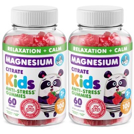 DR. MORITZ Sugar-Free Calm Magnesium Gummies for Kids and Adults - Non-GMO Magnesium Citrate Gummies - Raspberry Flavor - 2-Pack (60 Count)