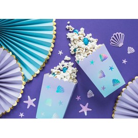 P&D Snack Boxen Muscheln 6 Stück Popcorn Box Party Box Geburtstag