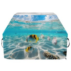 Premium Grill Cover Waterproof Beach Seaside Underwater Barbecue Cover Fade Resistant BBQ Cover Heavy Duty Fits Grill Widths Up to 25 in