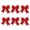 Skystuff Christmas Bow Red Decorations for Tree, Christmas Tree Bow