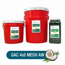 Charcoal House LLC GRANULAR Activated Charcoal (Coconut) 4x8 mesh AW-64 ozs-1gal jar 2 DAY SHIPPING