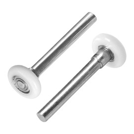 EMVANV 2 PCs Garage Door Roller,1.8 Inch Quiet Nylon Garage Door Wheels High Load for Garage Door Track Replacement(White)