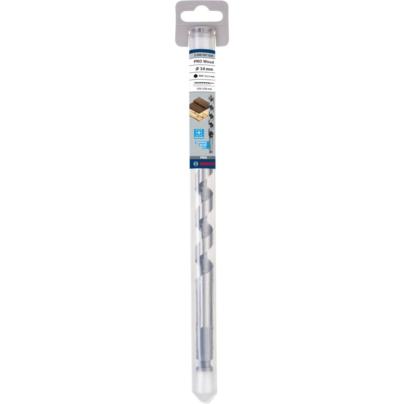Bosch 1x PRO Wood Auger Bit (for Softwood, Hardwood, Ø