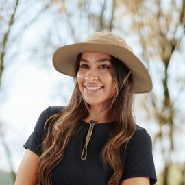 Home Prefer UPF50+ Mens Sun Hat Wide Brim Sun Protection Hat for Men Women Summer Hat Light Weight Breathable Beach Bucket Hat for Garden Fishing Hiking Camping Dark Khaki