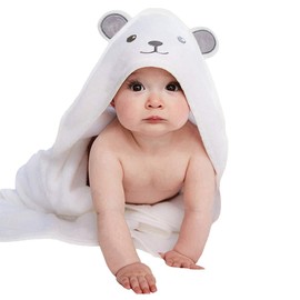 Timotech Toalla de Baño para Bebé con Capucha, Toalla Suave con Capucha con Orejas de Oso para Bebé, Ultra Absorbente, Toalla de Bebé, Regalos para Bebe Recien Nacidos, Articulos para Bebé