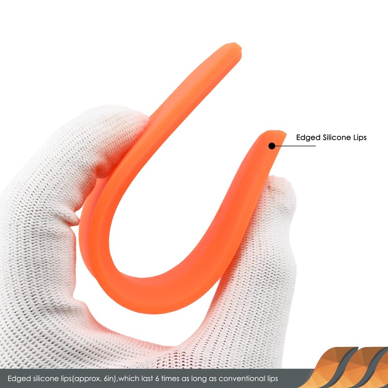 EHDIS 1PCS Window Squeegee with Handle, Flexible Rubber Squeegee, Shower