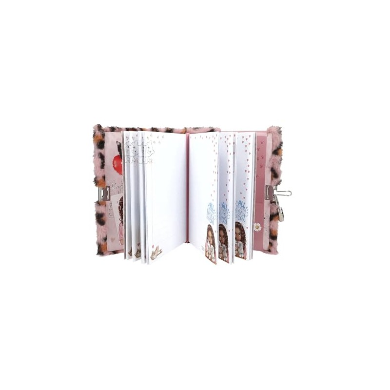 Depesche 13357 TOPModel Cosy Cat Diary with Lock, Journal with