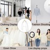 Adjustable Mannequin Torso Clothing Display Hanger, Detachable Non-Slip Clothes Rack