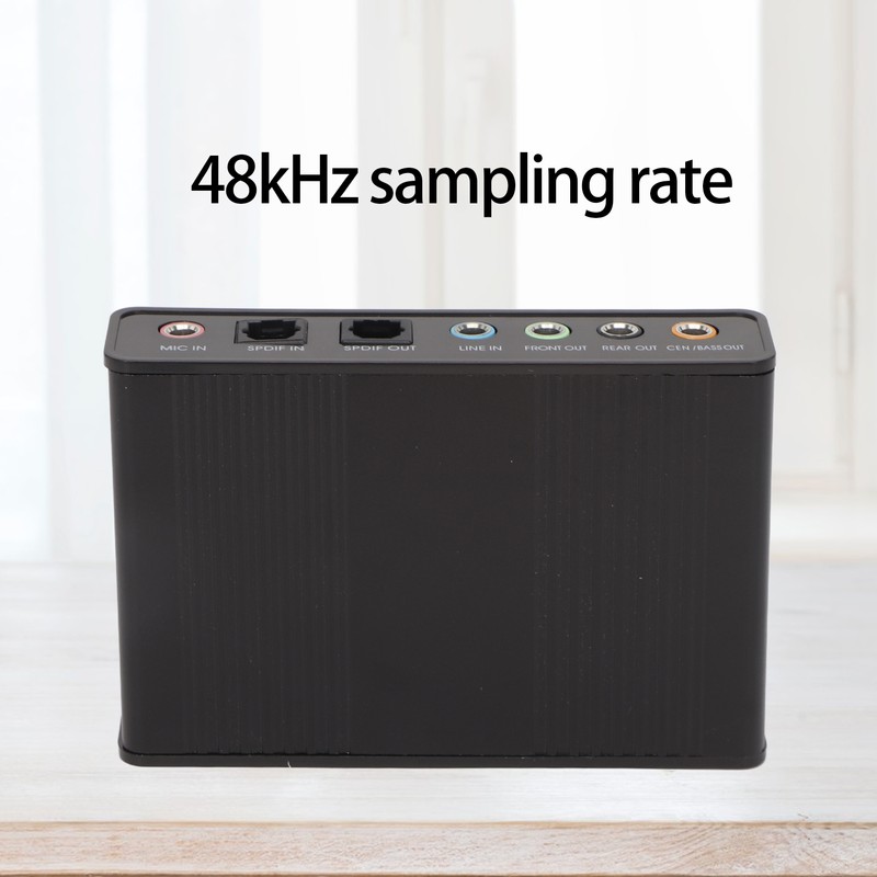 USB Sound Card 6 Channel 48kHz Sampling Rate Analog Play