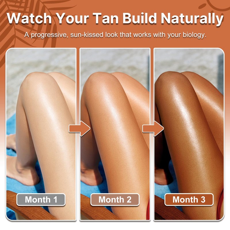 Tanning Gummies Sunless Tanning Supplement for Women and Men, 60