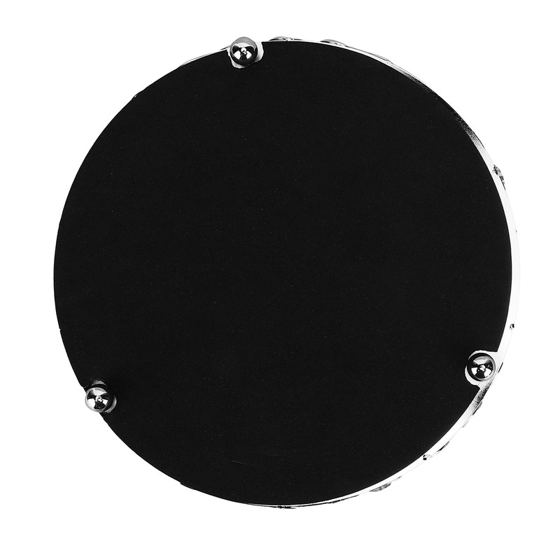 Crystal Cosmetic Makeup Tray 8in Round Display Tray Mirrored Metal
