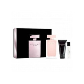 Narciso Rodriguez For Women - 3 Piece Gift Set - 3.3 Oz Eau De Parfum Spray, 0.33 Oz Eau De Parfum Spray, 1.6 Oz Body Lotion