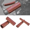 Leather Motorcycle Brake Clutch Covers, Handlebar Hand Grip Covers Throttle