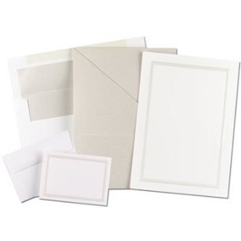 Pearl Shimmer Folder Invitation and Note Card Kit - Quantity of 25