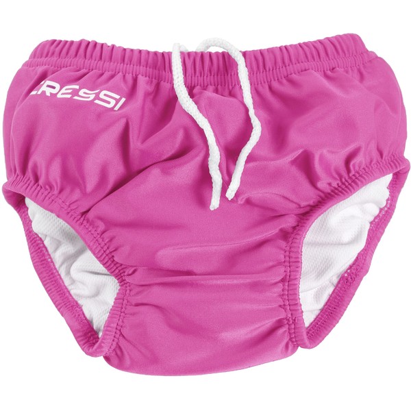 Cressi Babaloo Nappy, Baby Infant Soft Reusable Swimming Nappy Quality since 1946, Solid Pink